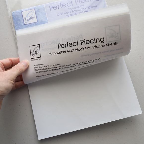 June Tailor Perfect Piecing Quilt Block Foundation Sheets JT 426 Open Package - Picture 7 of 9